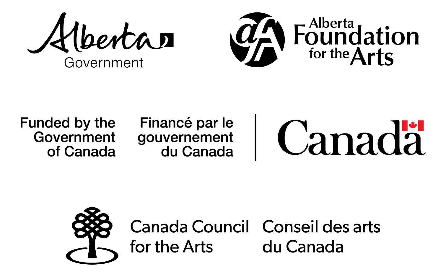 Logos of provincial and national government sponsors.