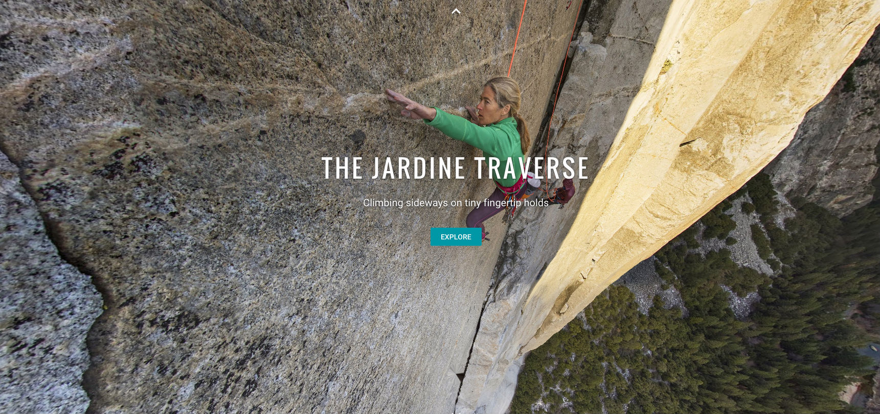 Lynn Hill moves over the Jardine Transverse on El Capitan