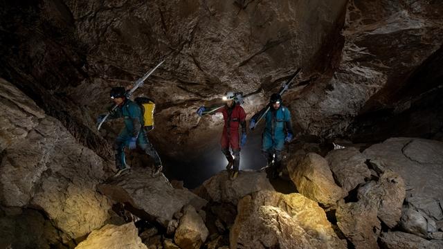 From the film A Hole New Ski Experience