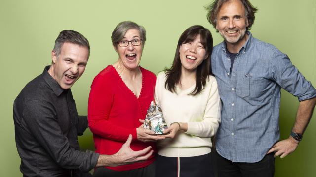 Banff Centre Mountain Film Festival 2019 Jury, Niobe Thompson, Lynn Robinson, Billy Choi, Joachim Hellinger.