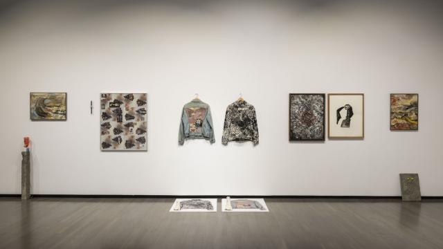 Installation view of Elliptical Lineages, Walter Phillips Gallery, Banff Centre for Arts and Creativity, 2025. Photo: Rita Taylor