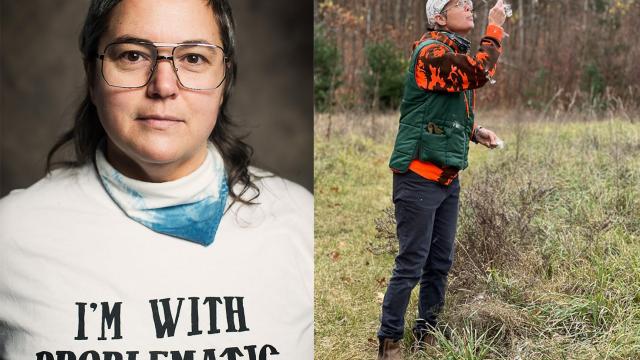 Portraits of Allyson Mitchell and Deirdre Logue 