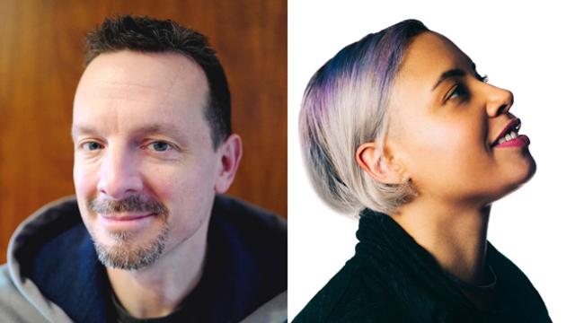 Program faculty, Lillian-Yvonne Bertram and Nick Montfort