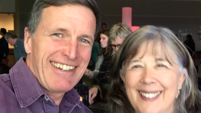 Gareth Thomson with Getting to Maybe author and Lead Facilitator, Frances Westley