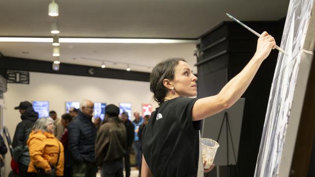 Tessa Lyons Painting, 2025 Banff Centre Mountain Film and Book Festival