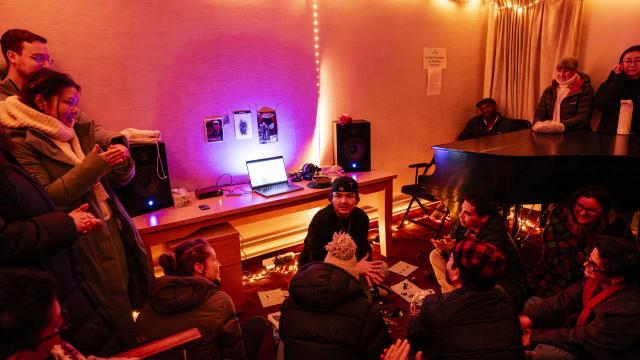 Agar Haineault also known as K.$TONE, BMiR Open Studio 2025, photo by Rita Taylor.