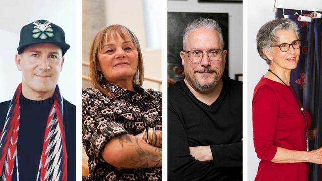 Images of Jason Baerg, photo courtesy of The High Commission of Canada to the UK; Liz Barron, David Garneau, and Daphne Boyer, photos courtesy of the artists.