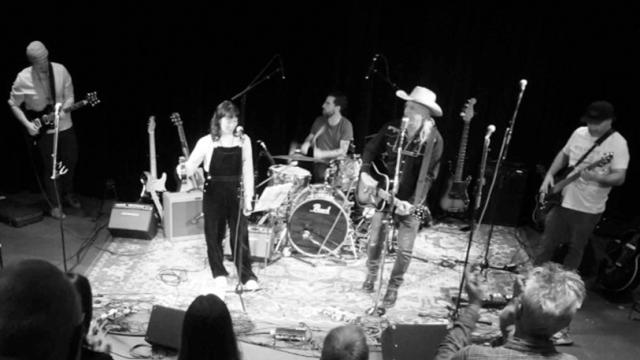 The Ramblin’ Hey Ho Ha’s performing on stage