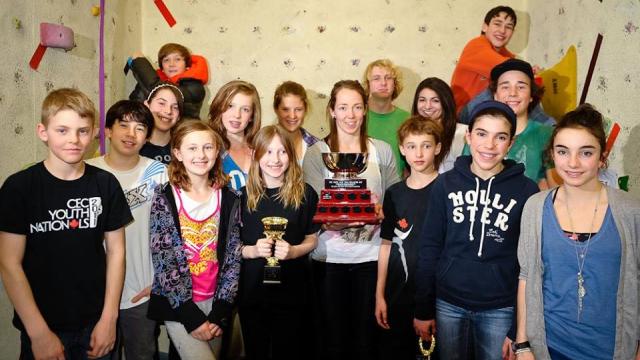 Winners from 2015 climbing competition