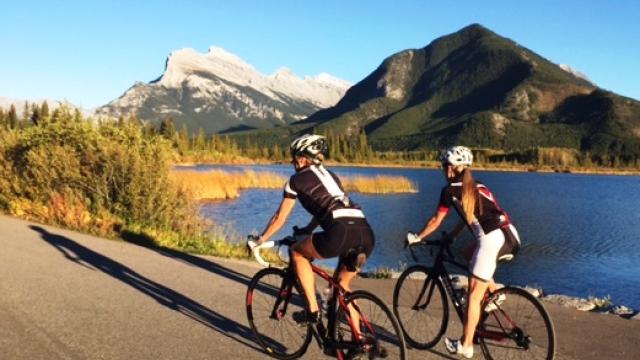 Fall bike ride - Vermillion Lakes