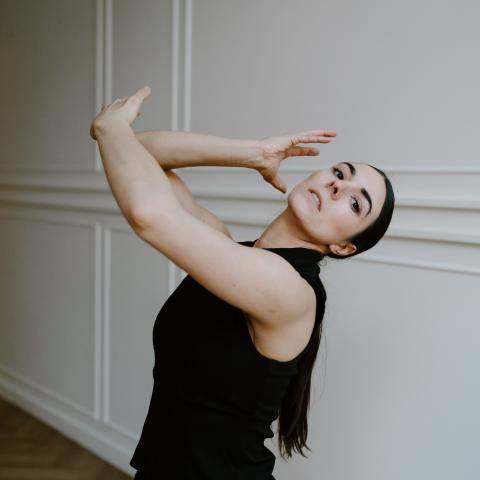 Portrait of Meghann Michalsky in a dance pose