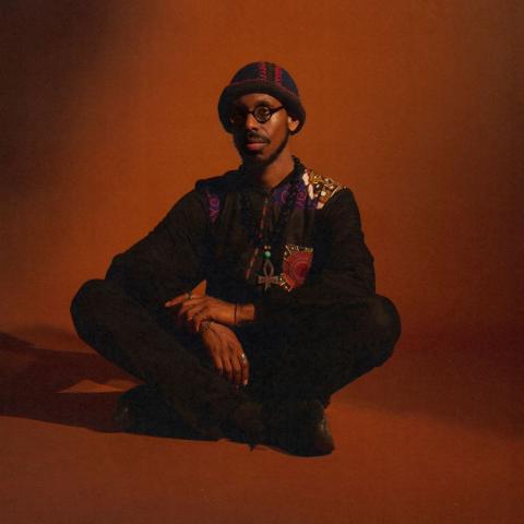 A portrait of Shabaka Hutchings.