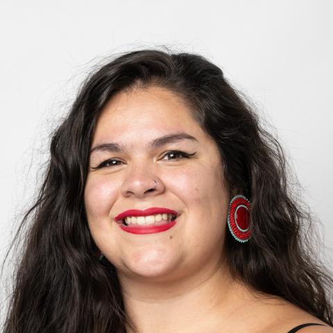 woman with long brown hair