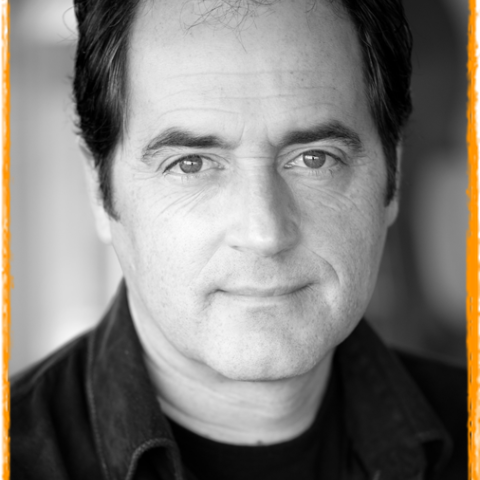 Black and White close up portrait of a man 